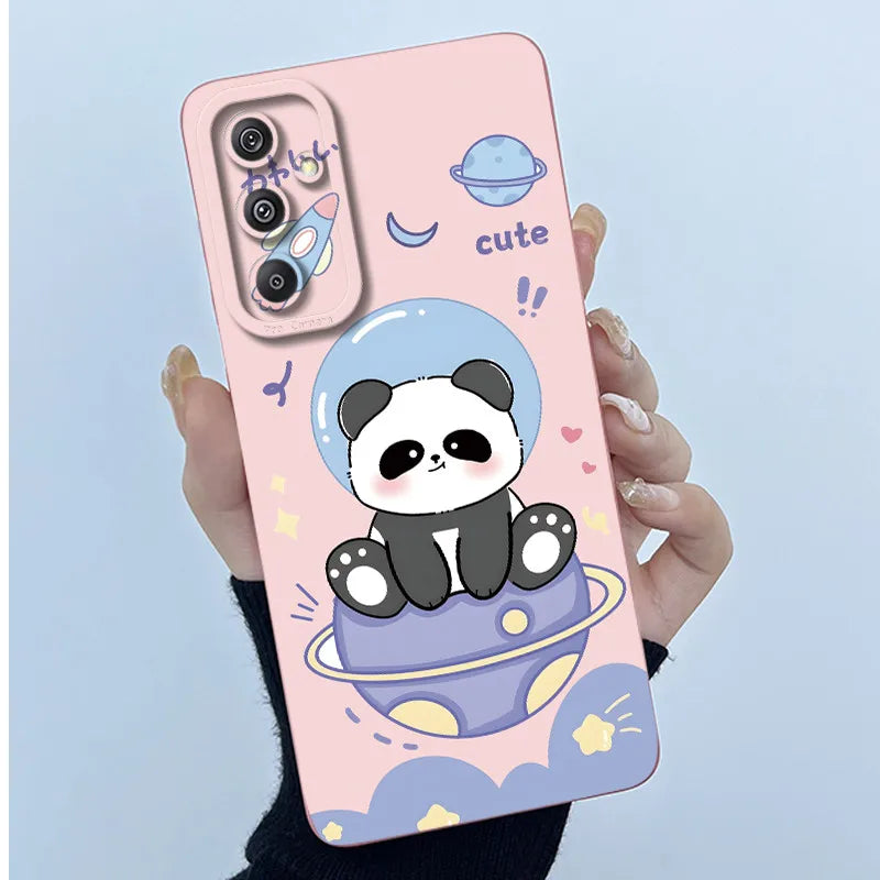 For Samsung Galaxy M34 M35 5G F34 5G Simplicity Flowers Liquid Shockproof Silicone Soft Phone Cover For SamsungM34 5G Case