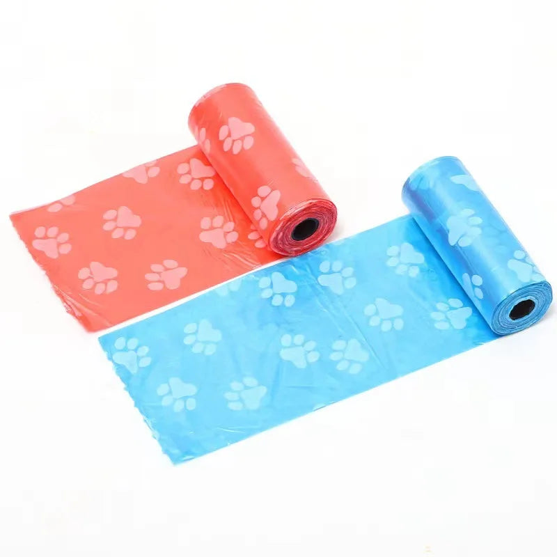 10 Rolls Paw Print Pet Garbage Bags, Leak Proof Pet Dog Waste Bags Doggie Poop Bags