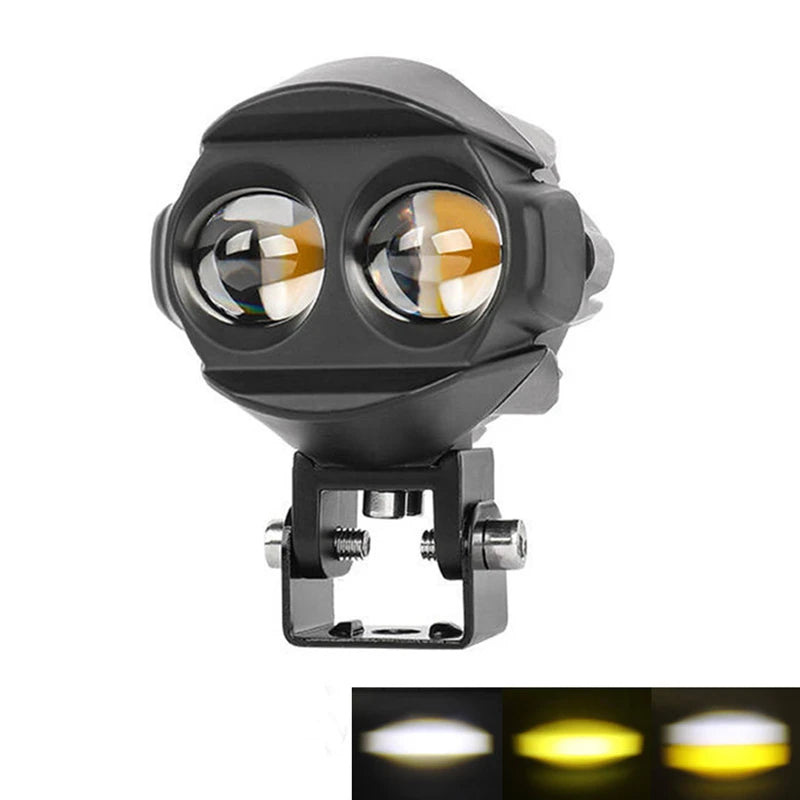New Motorcycle 3inch Fog Lights 6000K 3500K LED Off Road Driving Light 20000LM Auxiliary Spot Work Lights for Truck Car ATV