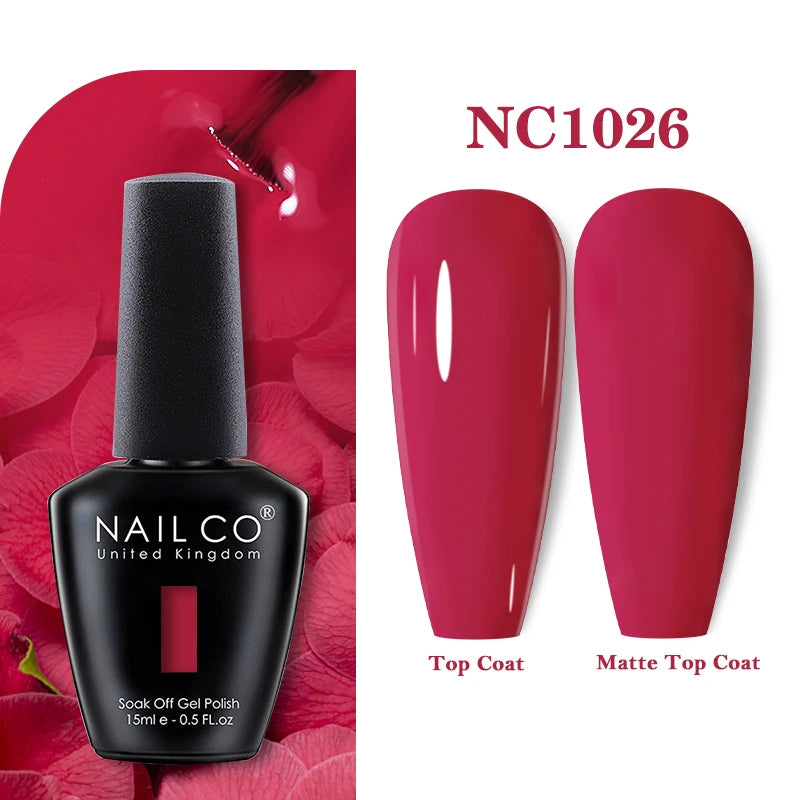 NAILCO Gel Nail Polish 15ml Nail Art Vernis Semi Permanent Soak off UV Gel Polish Gel Manicure Nail Varnish Nail Color Ongles