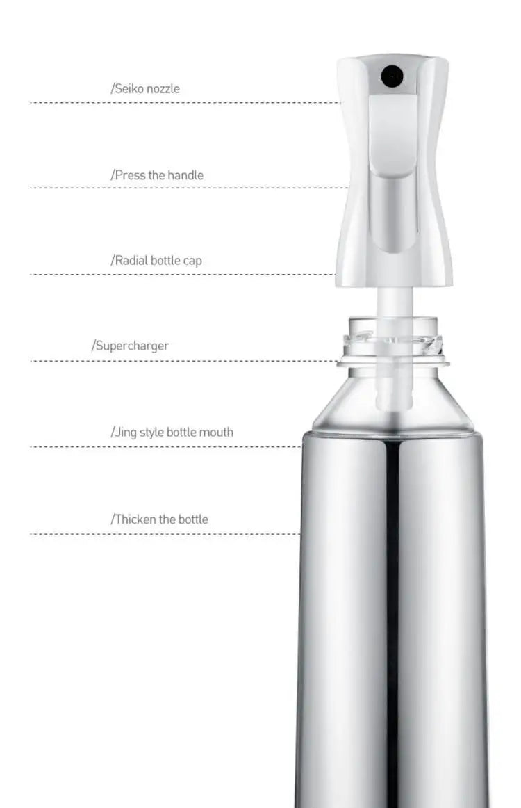 200ml Hairdressing Spray Bottle Barber Hair High Pressure Water Can Salon Refill Bottle Beauty Atomizer Container