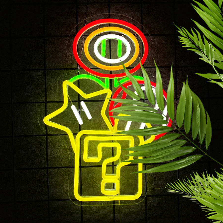 Game Theme Neon Signs, Childhood Memories Icons, Used For Art Decor In Game Rooms, Bedrooms, Bar Parties, Offices And Man Caves.