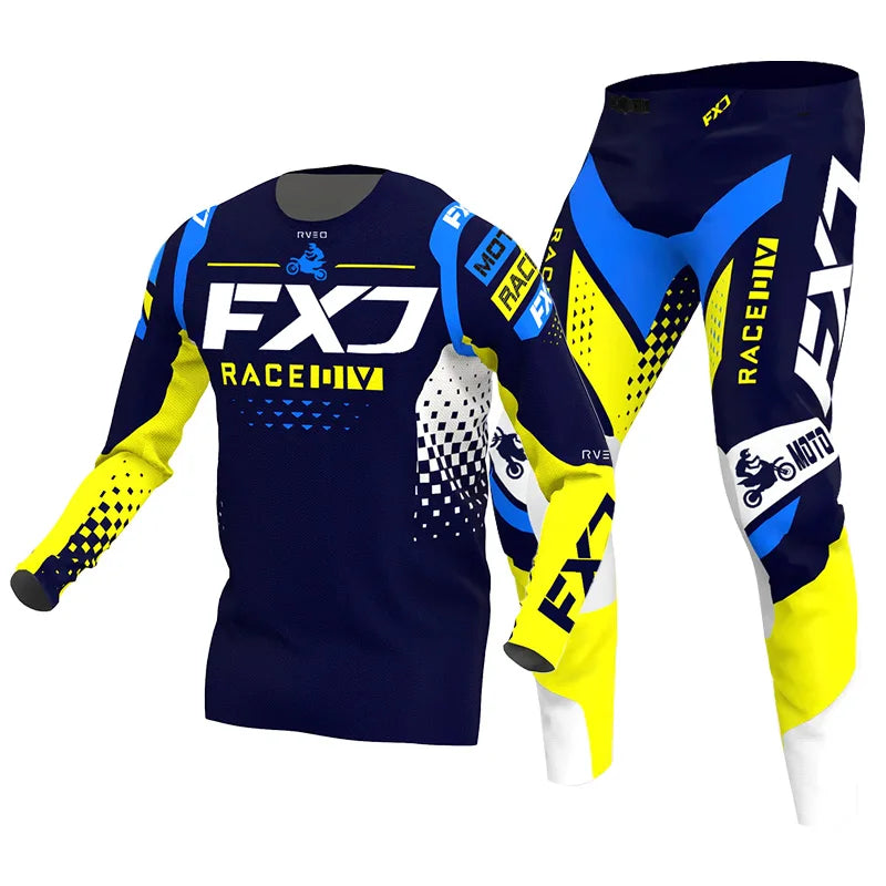 Motocross Jersey Pant white Mens Women pink black Combo racing suit Off-road MX DH BMX ATV MTB Enduro Motorcycle mountain