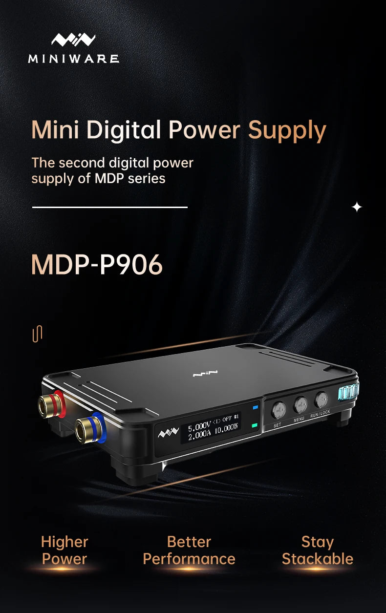 Miniware MDP-P906 Digital Power Supply Adjustable 30V 10A CV CC Output DC Mini Laboratory Programmable Linear Power Meter Module