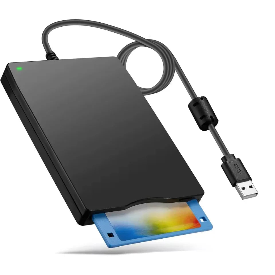 External USB Floppy Disc Drive, 3.5 inch 1.44 MB FDD, Floppy Disk Reader Floppy Disk Reader for PC Laptop Windows 11/10/8/7/XP