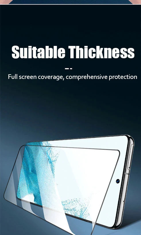 2PCS Fingerprint Unlock Tempered Glass For Samsung Galaxy S25 S24 Ultra S23 S22 Plus S21FE S23Fe S24Fe Screen Protector Glass