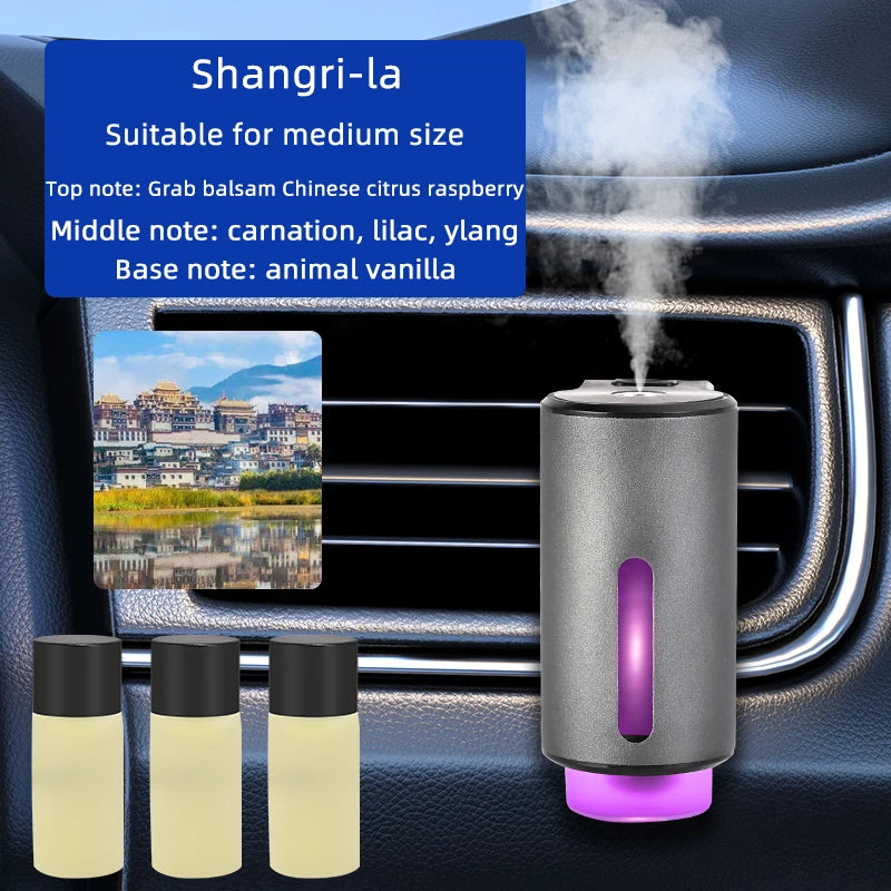 Smart Car Air Aromatherapy Diffuser Fragrance Car Air Fresheners With Three Adjustable Humidifier Essential Oil Diffuser