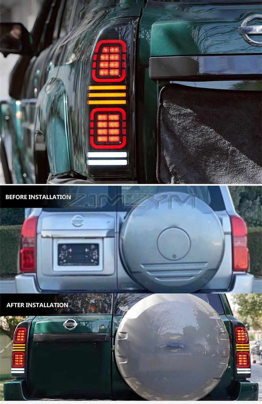 LED Tail Light For Nissan Patrol Y61 2005-2022 Rear Turn Signal Brake Light Auto Parts Dynamic Turn Signal Tail Light Assembly