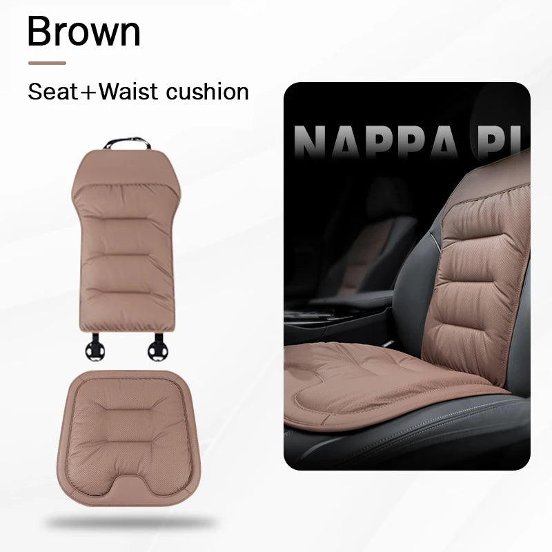 Four Seasons Universal Car Seat Cover Breathable Leather Car Seat Waist Cushion Covers Auto Interior Seats Interior Accessories