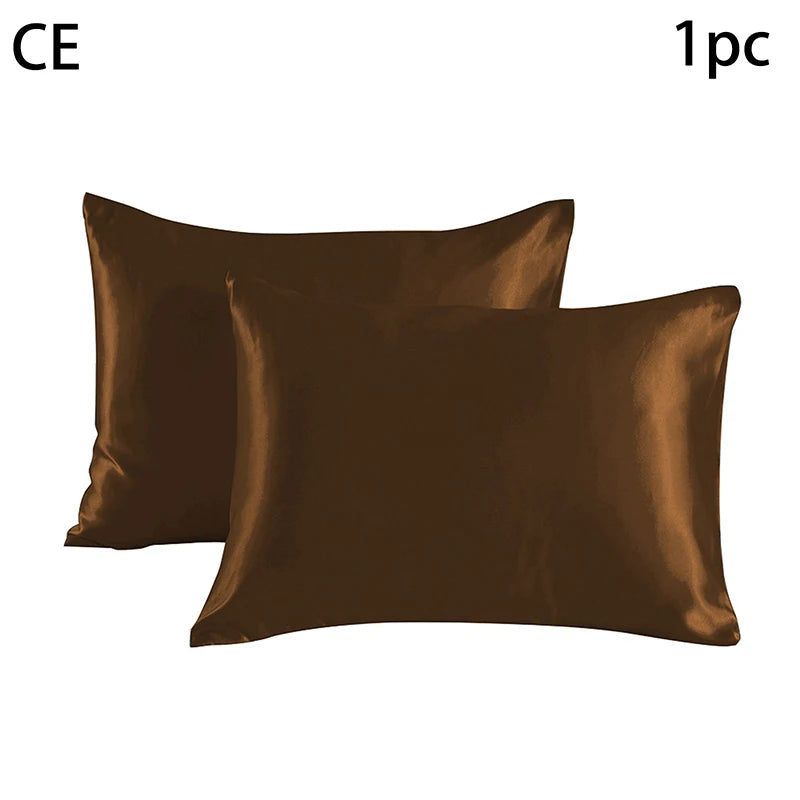 Simulated Silk Pillowcases Silky Satin Hair Beauty Pillow Cases Comfortable Pillow Case Home Bedding Pillow Cases Cover