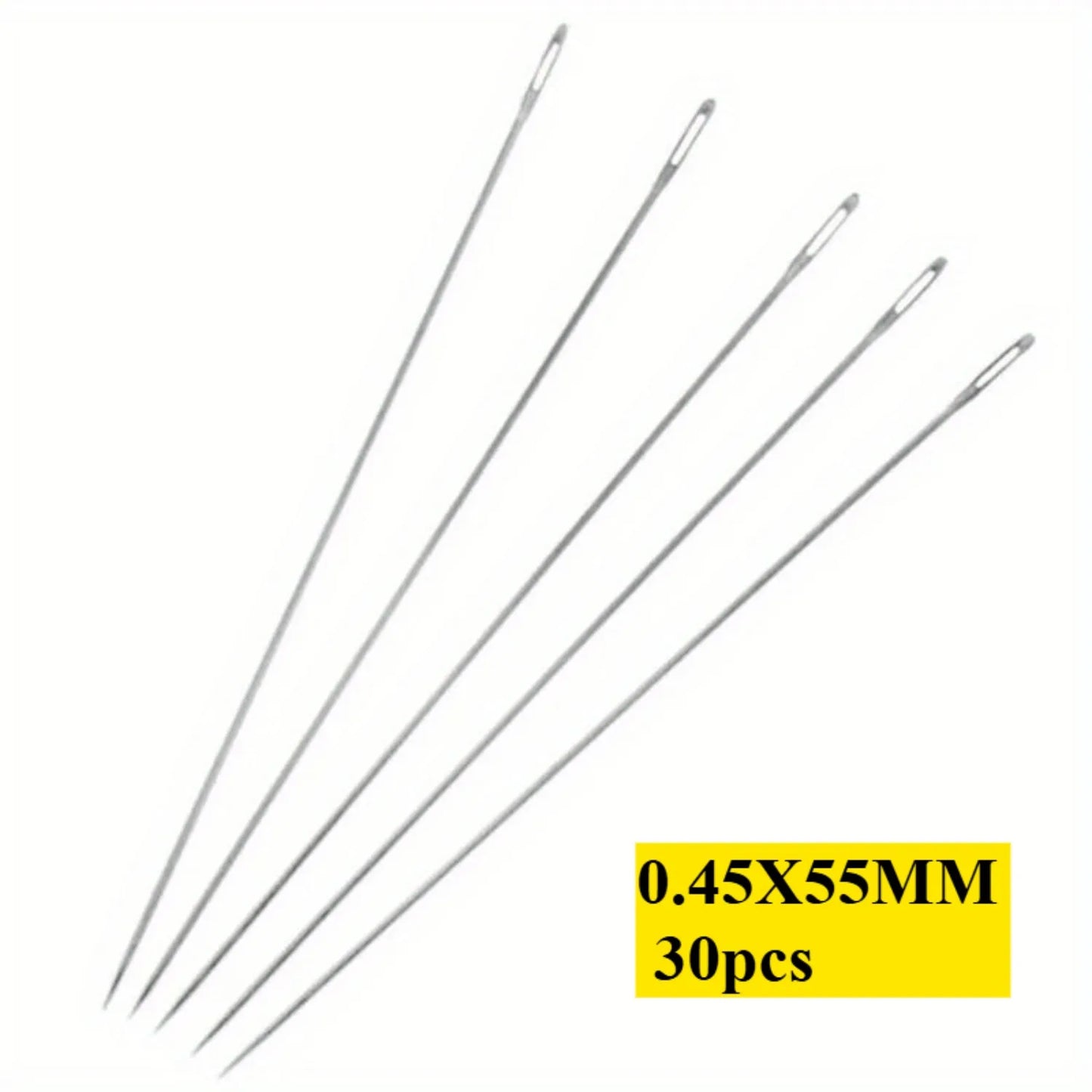 30pcs Metal Beading Needles for Beads Threading String Tambour/Jewelry Bracelet Necklace Making Pins Cord Tools Pins DIY