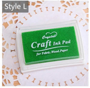 Mr Paper 15 Colors Inkpad Handmade DIY Craft Oil Based Ink Pad for Fabric Wood Paper Scrapbooking Ink pad Finger Painting