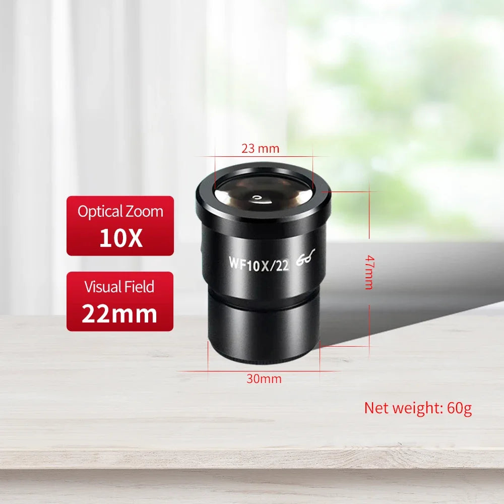 WF10X WF15X WF20X High eye point wide-angle  eyepiece for binocular triocular stereo microscope 30MM mounting interface