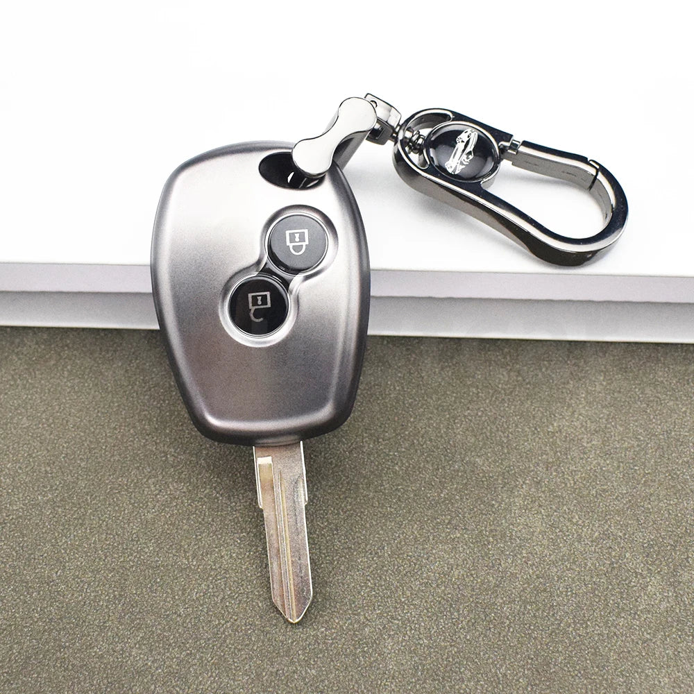 Gun Grey TPU Remote Shell Fob for Renault Megane Modus Espace Kangoo Clio Logan Sandero Twingo Scenic Car Key Case Cover