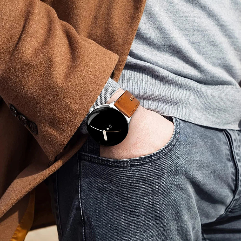 leather strap For Google Pixel Watch1/2/3 45mm stylish and lightweight For Google Pixel Watch 41mm strap