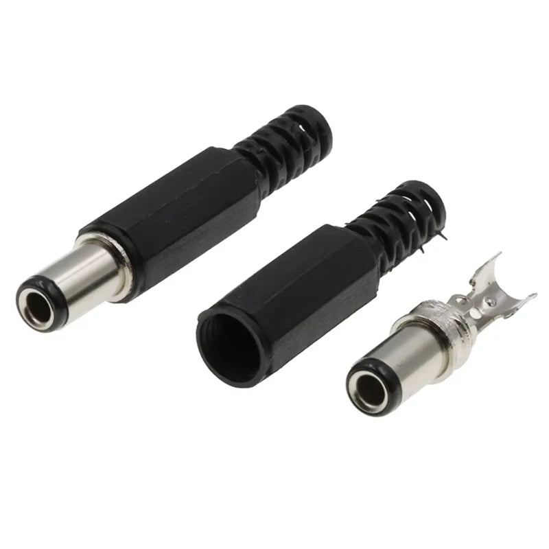10PCS DC Power Plug 5.5*2.1mm Adapter Connector Plug
