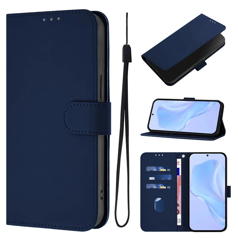 For Funda Tecno Camon 50 Pro 4G Case Candy Solid Color Flip Cover on for Tecno Camon 50 pro 4G CN5c Leather Phone Case Coque