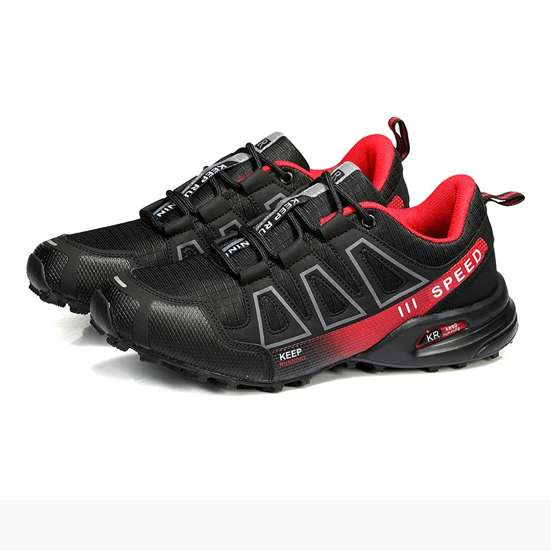 Men's Outdoor Hiking Shoes Off-Road Non-Slip Anti-Collision Breathable High-Quality Men's Boots Lockless Casual Cycling Shoes