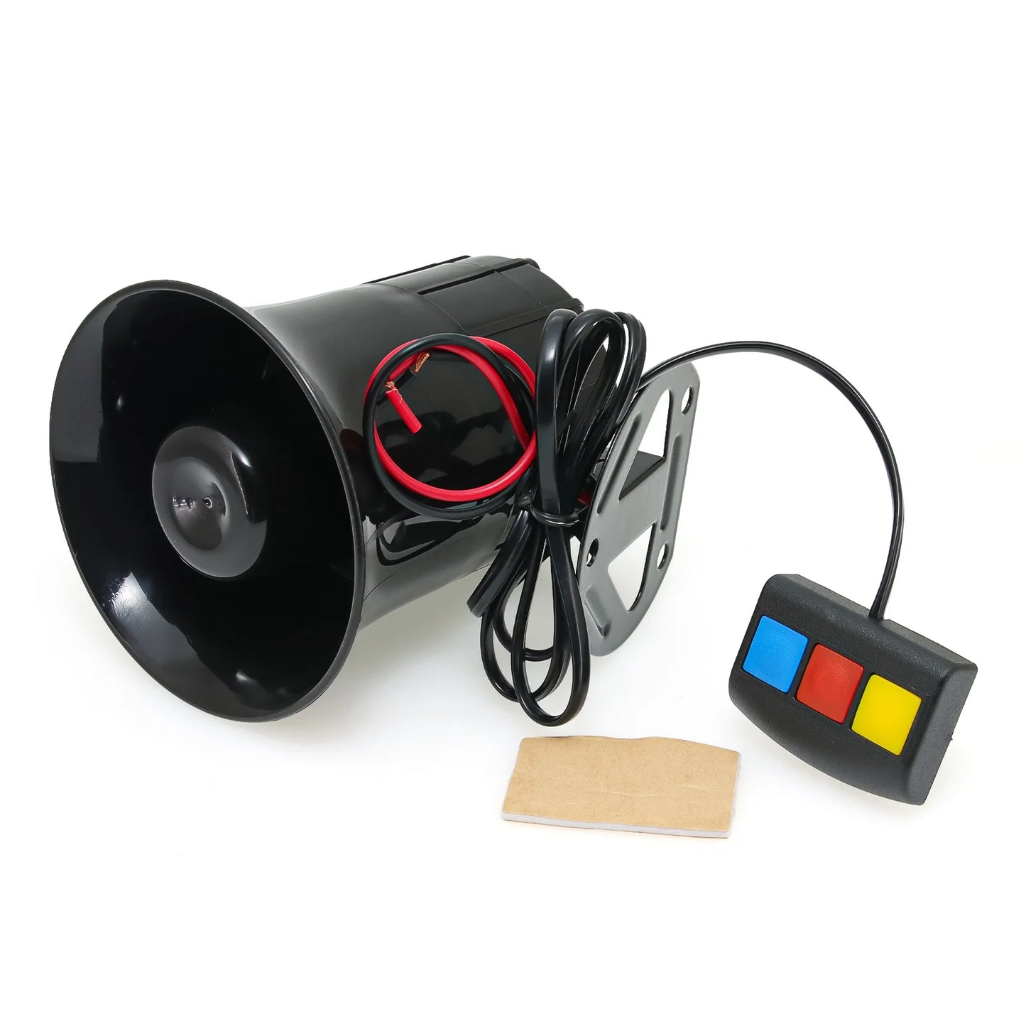 Universal 3-Tone Sounds Siren Horn Car Loud Horn 110dB Sound Motorcycle Warning Alarm Police Fire Siren Speaker Outdoor 20W