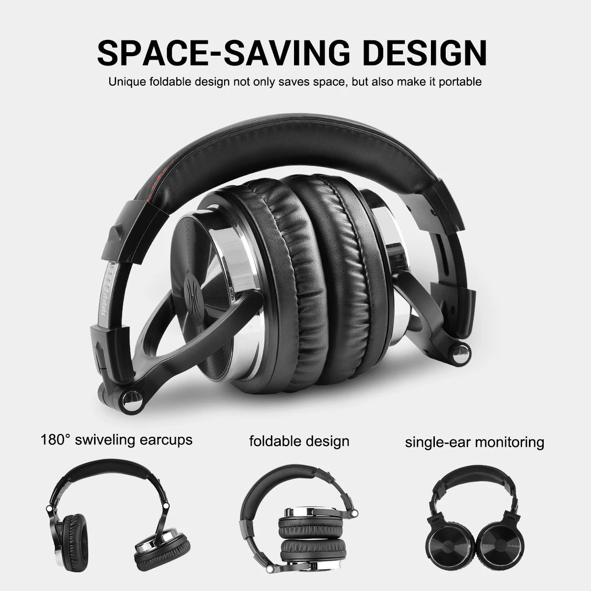 Oneodio Pro 10 Over Ear Headphones Hifi Studio DJ Headphone Wired Monitor Music Headset Earphone With Mic For Phone Computer PC
