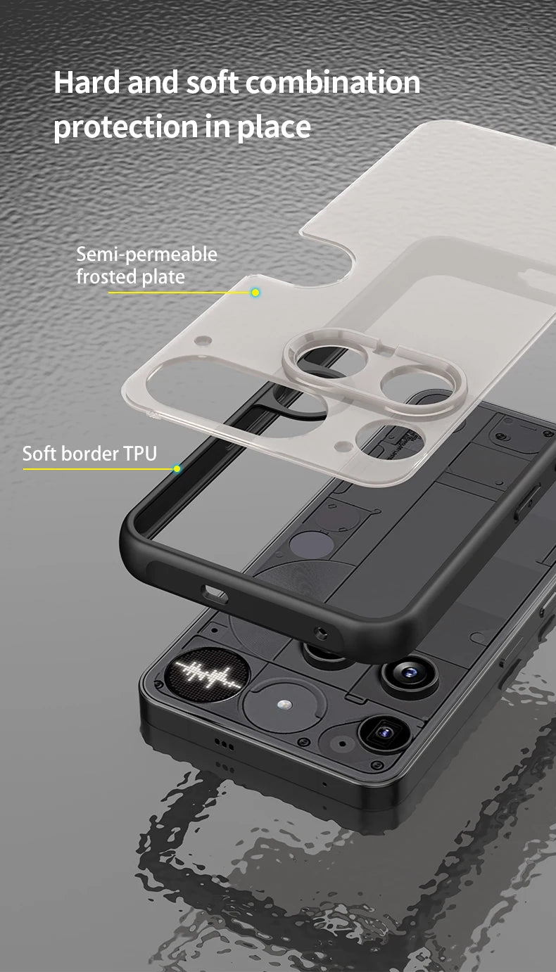 New!!! Elegant and Fashionable Armor Bumper Shockproof Phone Case For Nothing Phone 3 Silicone Hard Cover