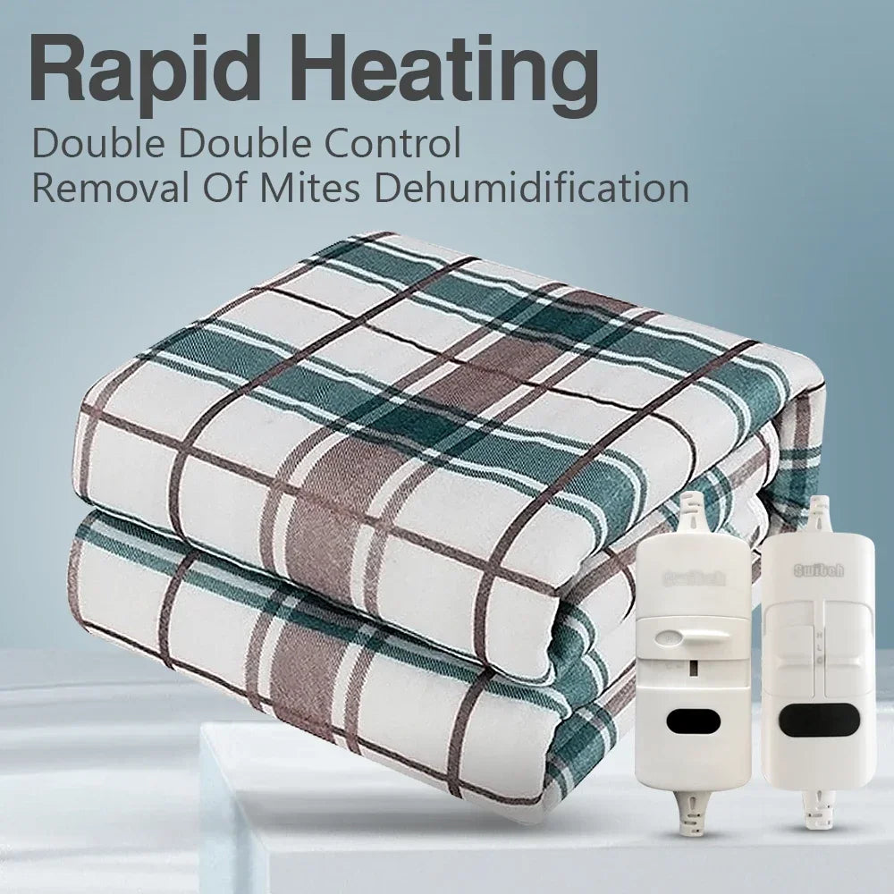 220V Electric Heating Blanket 70x150cm/120x150cm/150x180cm Thicker Heater Heated Blanket Winter Warm Thermostat Heated Pads