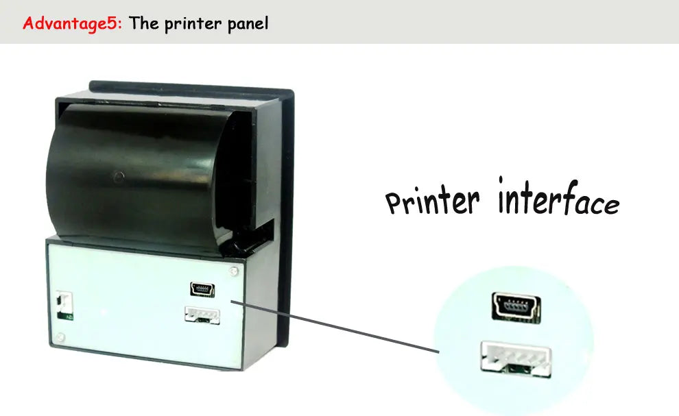 58mm Micro Panel Receipt Printer Embedded Thermal POS Printer for ATM, Vending Machine