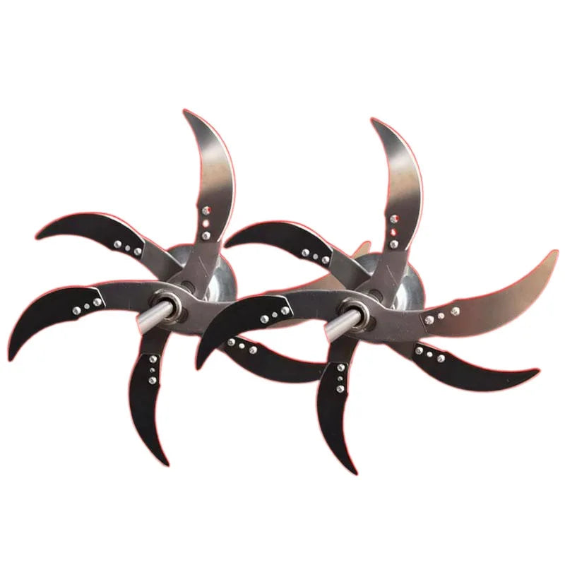 4/6 Blades Agricultural Vegetable Fruit Cutter Crusher Pig Chicken Feed Chopper Replacement Blades for Farming Stirring Mixer