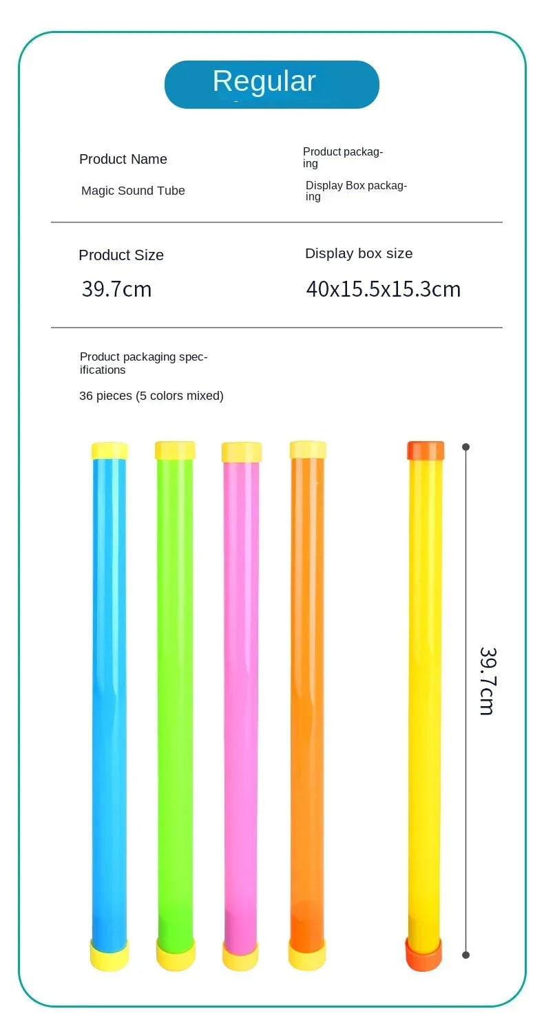 Halloween Children's Toys Magic Sound Wand Monster Sound Whistle Plastic Tube Fart Tube Prank Spoof Swizzle Stick Toy