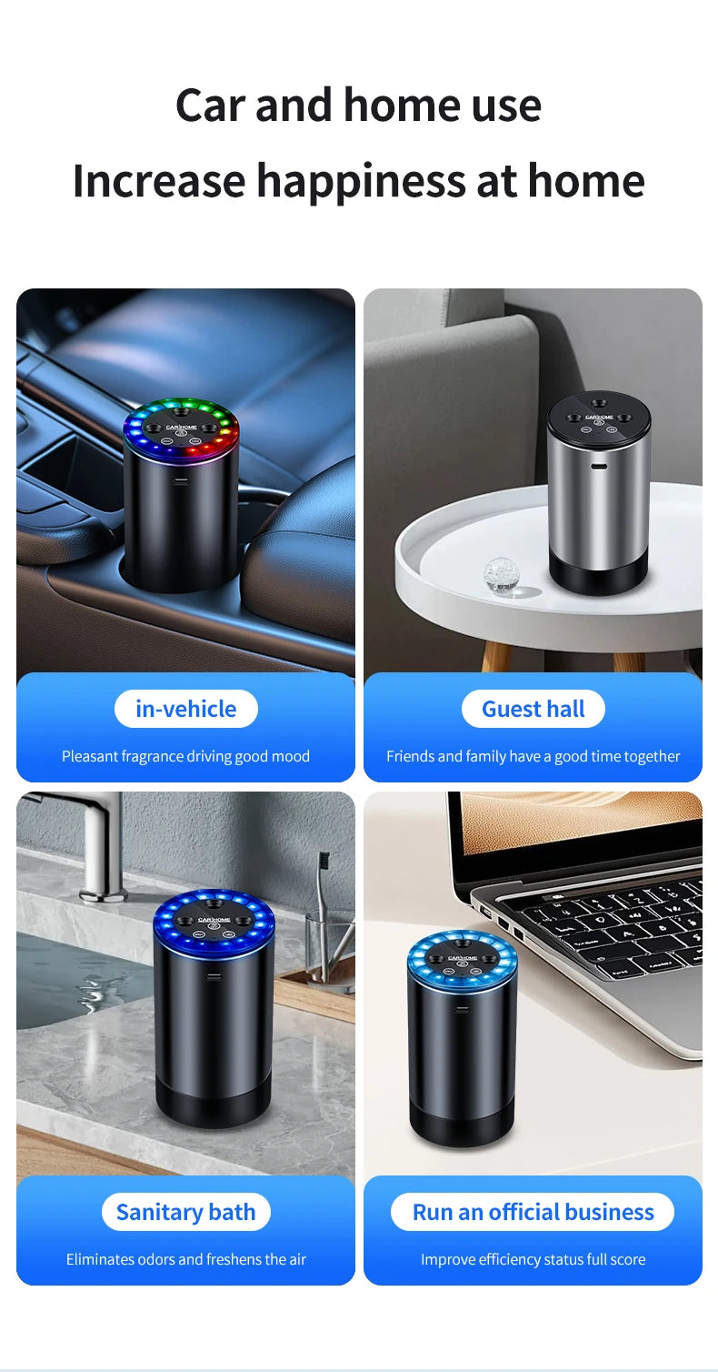 Car Electric Air Diffuser Aroma Compact Car Diffuser for Long-Lasting Aromatherapy Car Air Freshener For Removing Odors