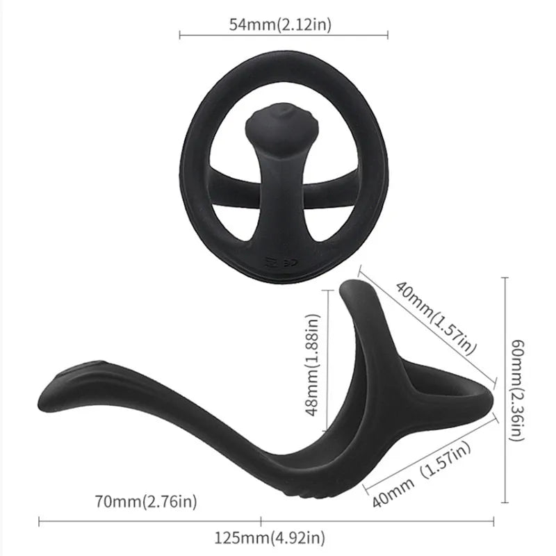 Reusable Penis Ring Silicone Lock Semen Cock Ring Penis Enlargement Delayed Ejaculation Sex Tooys For Men to Please Wife Orgasm