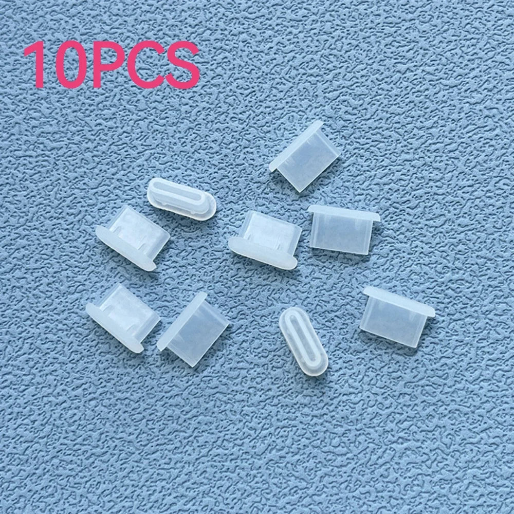 10/30/50PCS Type-C Silicone Dust Plugs Phone USB Charging Port Protector Cover Type C Anti-dust Cap for Samsung Xiaomi Huawei