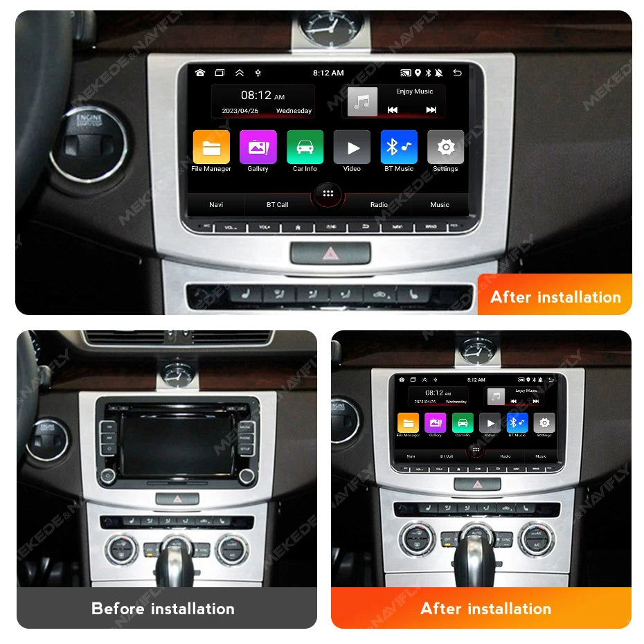 7/8/9" Android13 BT GPS Car Multimedia Radio for Volkswagen VW Golf 5 6 Polo Passat B6 B7 CC Skoda Jetta Tiguan Touran GOLF POLO