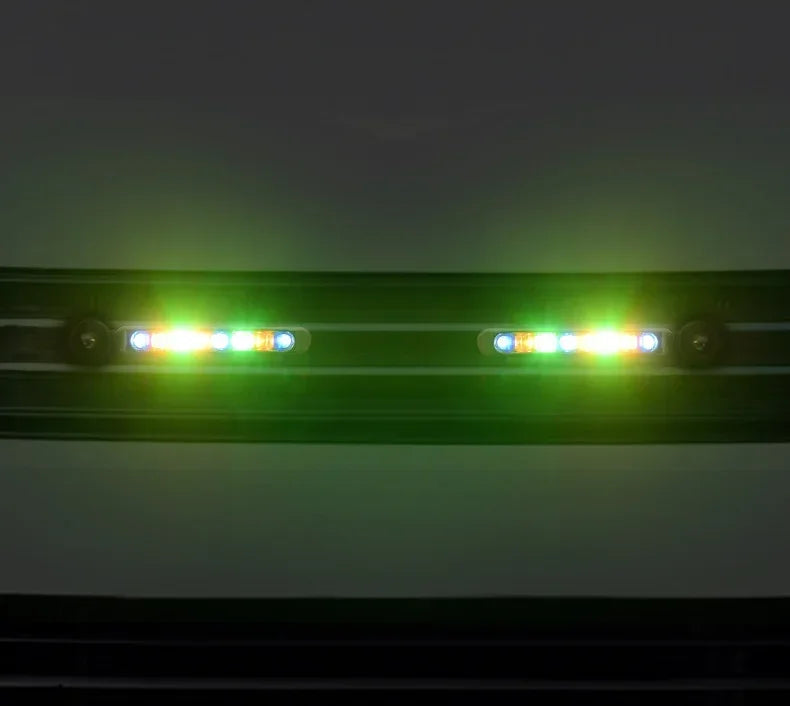 2pcs Car Wind Power Daytime Running Light LED Front Center Net Auxiliary Light Auto DIY Decoration Supplies Wind Energy Lamp