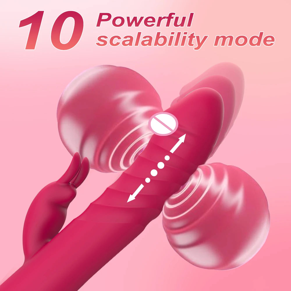 Beginner G-Spot Vibrator Thrusting Dildo Clitoris Stimulator 10 Vibration Female Masturbator Sex Toys for Couple Pleasure