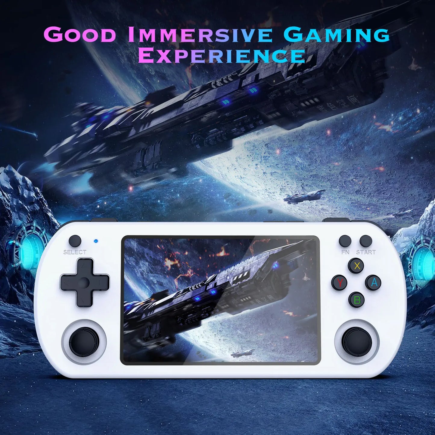 Open Source U8 Retro Handheld Video Game Console Linux System 4.0 Inch IPS Screen Portable Pocket Video Player 128GB Games