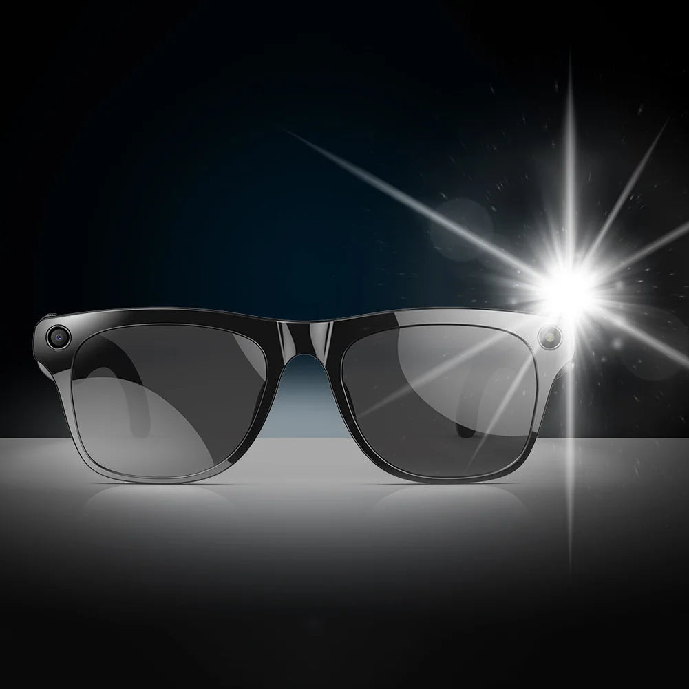1080P HD AI Smart Glasses Chat GPT 100MP Camera Sunglasses Bluetooth Call 260Mah Battery Voice Assistant Control Smart Glasses