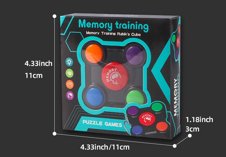 Creative puzzle mini memory game console toy - color box packaging