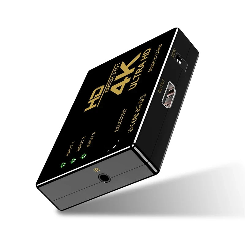 HDMI-compatible Switch 4K Switcher 3 in 1 out HD 1080P Video Cable Splitter 1x3 Hub Adapter Converter for PS4/3 TV Box HDTV PC