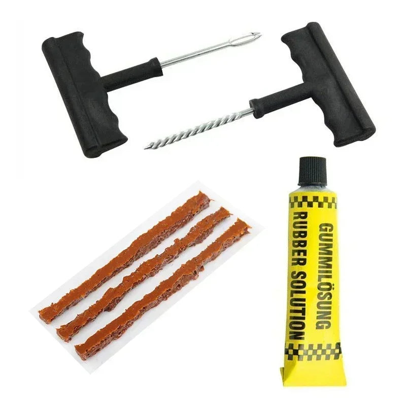 Tire Repair Tool Kit Universal Patch Strip Adhesive Suitable For Car Bicycle Truck And Motorcycle Tires Motorcycle Repair Tools