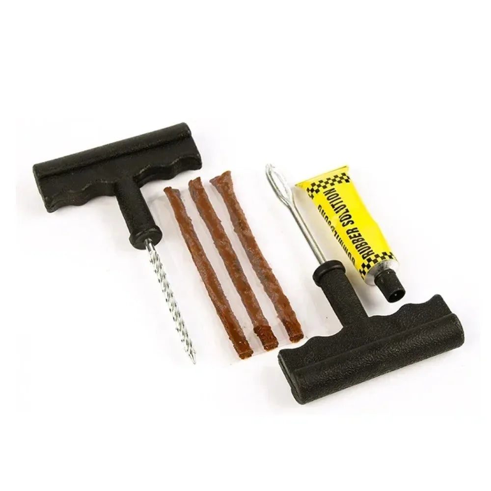 Tire Repair Tool Kit Universal Patch Strip Adhesive Suitable For Car Bicycle Truck And Motorcycle Tires Motorcycle Repair Tools