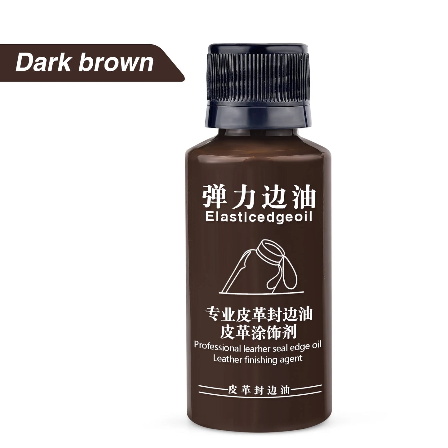30ml Leather Edge Repair Paint Oil Dye Dressing Color Finish DIY Craft Leather Shoe Bag Coats Leather Elastic Edges Pigment