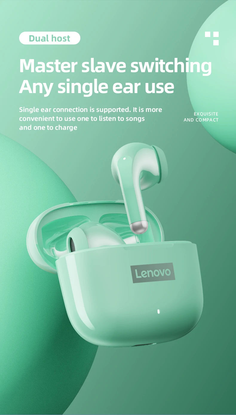 Upgraded Lenovo LP40 Pro TWS Earphones Wireless Bluetooth 5.1 Sports Noise Reduction Earphones Touch 250mAH Headset