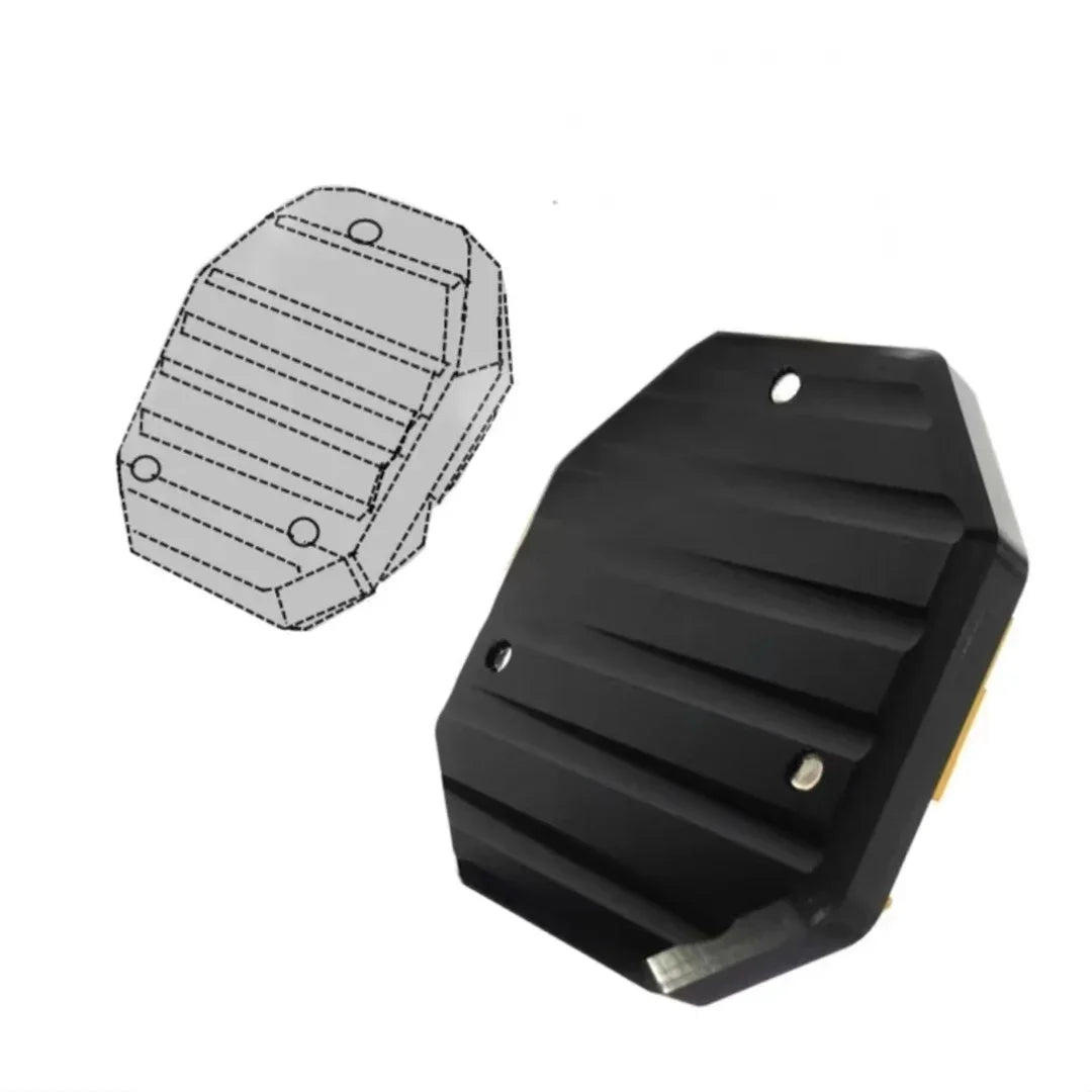 Motorcycle Kickstand Pad Anti-skid Enlarger Base Support Extension Enlarger Scooter Moped Foot Pad CNC Aluminum Alloy