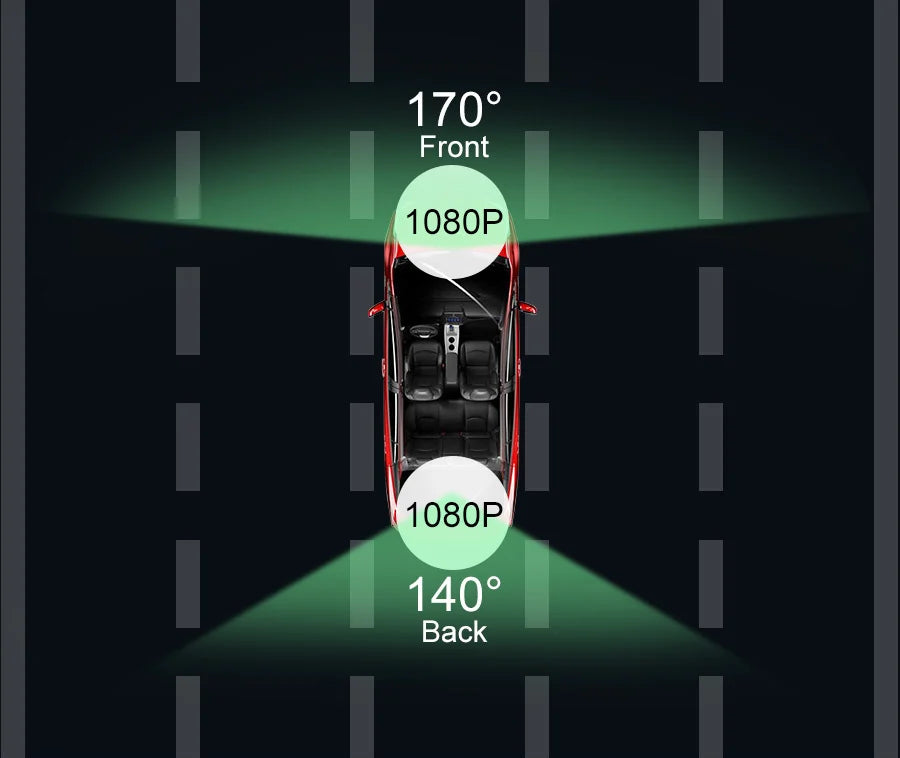 Acceo Car Dvr 10 Inch Touch Screen RearView Mirror Video Recorder Auto Registrar Support Black box Camera Night Vision Dash Cam