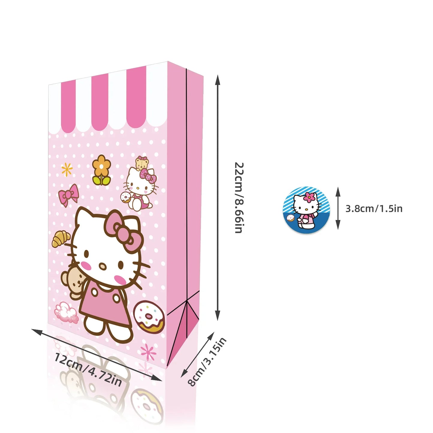 Cute Cartoon Kitty Cat Balloons Set First 5th 6th Birthday Decoration Baby Shower Globos Hello Cake Topper Backdrop Candy Box