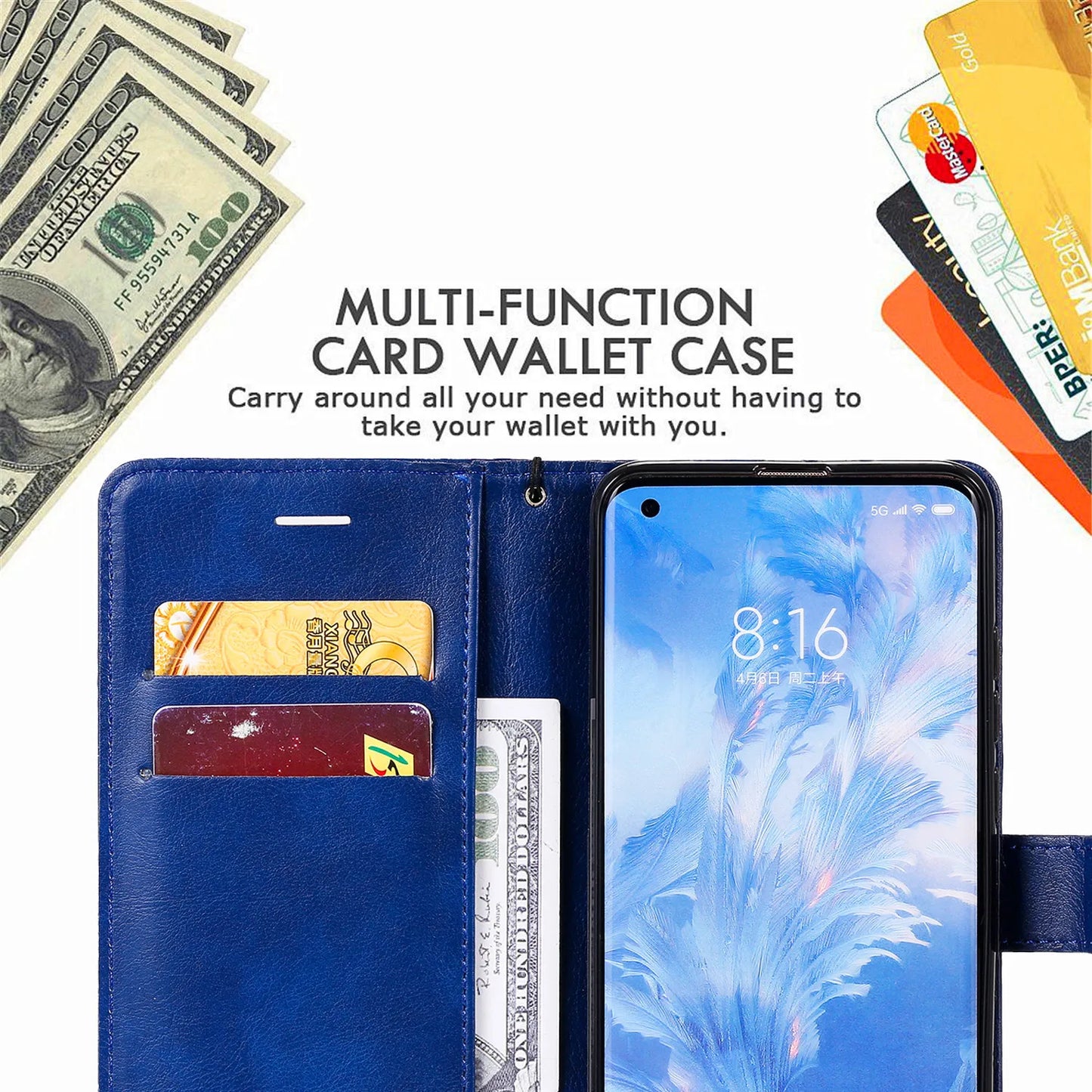 Leather Flip Phone Case For Samsung Galaxy Note 8 9 10 Plus 20 Ultra M35 M55 M54 M53 M52 M33 M31S M32 M23 M10 M62 Wallet Cover