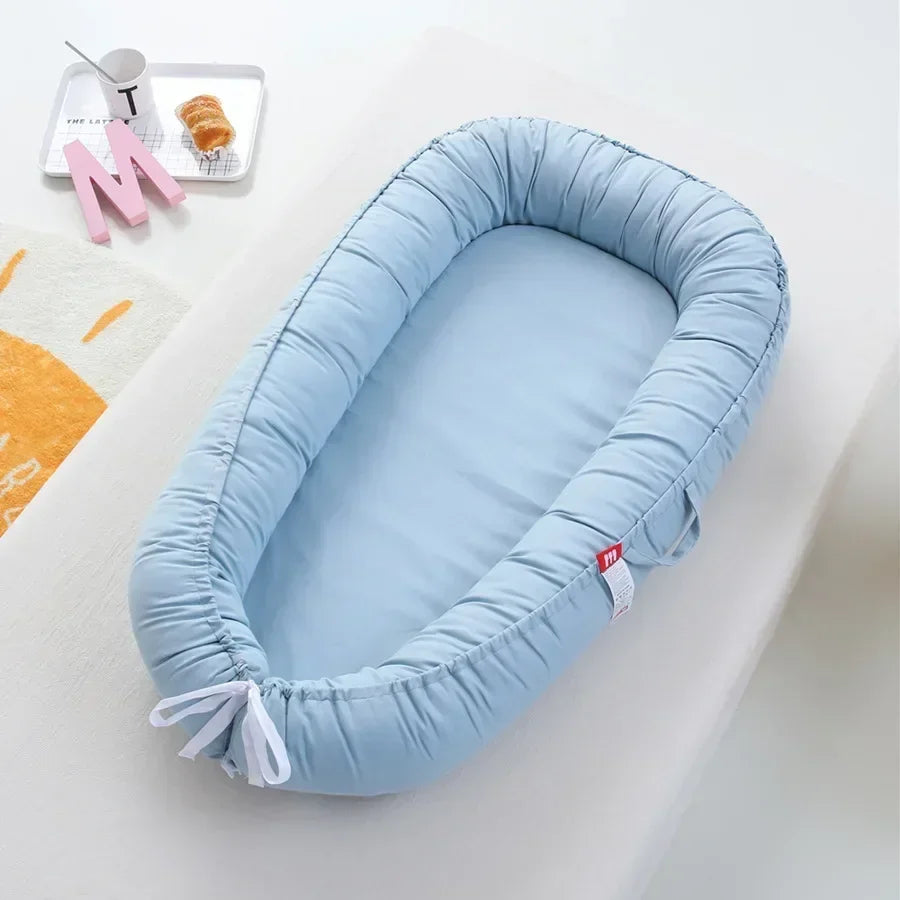 Portable Bassinet Travel Bed Bassinet Bumper with Pillow Portable Crib Gifts Cotton Baby Nest Bassinet Baby Cribs Cot Baby Bed
