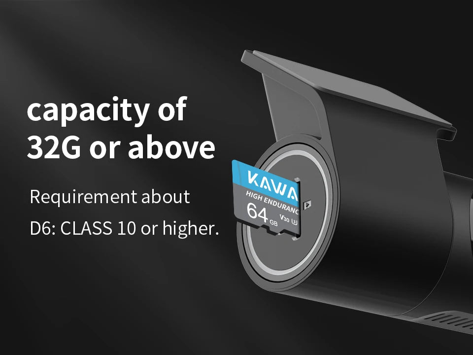KAWA Car DVR D6 Dash Camera for Car 1440P Video Recorder Voice Control 24H Parking Mode App Control Night Vision Dash Cam