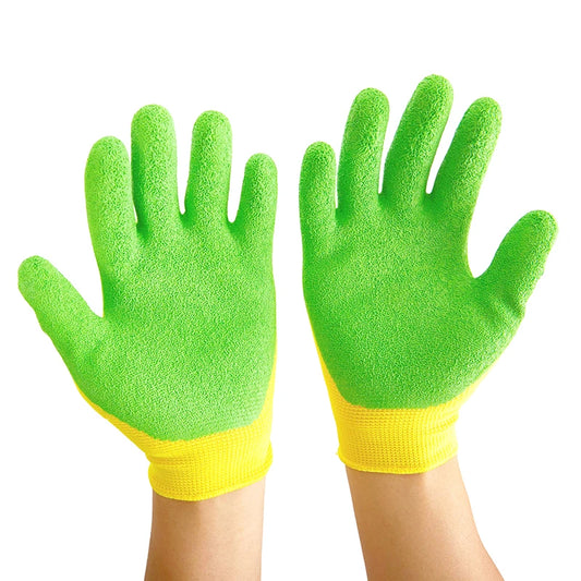 1Pair Breathable Children Gardening Gloves Durable Waterproof Gloves Anti Bite Cut Collect Seashells Protector Handwork Gloves